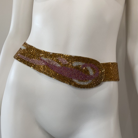 Vintage Beaded Clasp Belt main image 5